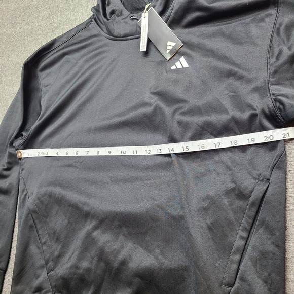 Adidas Aeroready Training Hoodie Women XS Black NEW IM2686 Sweatshirt - Picture 3 of 8